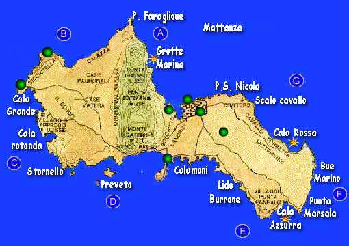 Mappa di Favignana